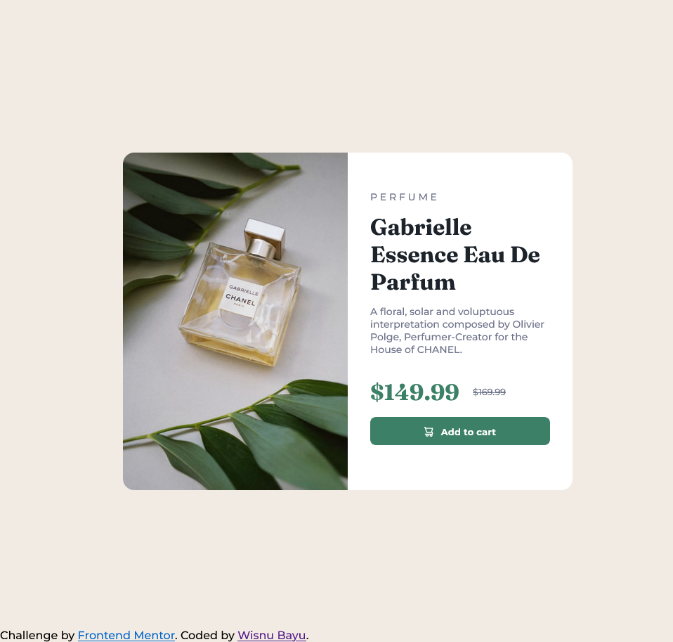 Product Preview Card Component